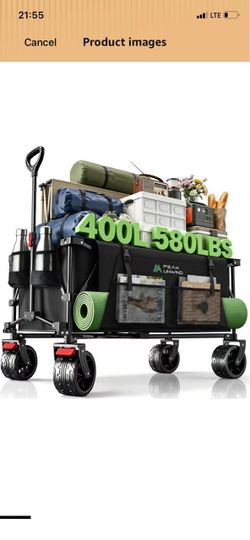 Peak Unwind Folding Wagon Cart 400L 580LBS