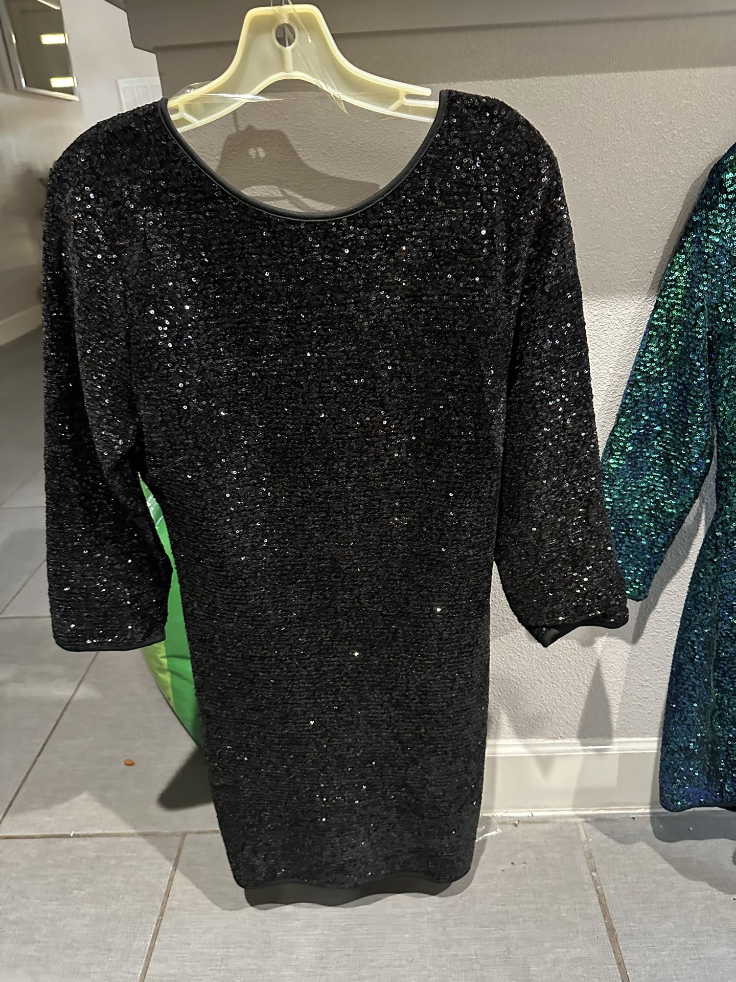 Fashion Nova Black Sequin Dress