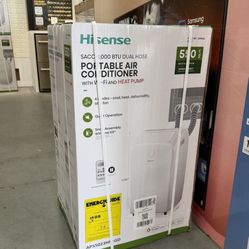 HISENSE PORTABLE AIR CONDITIONER 8,000 BTU - 550 SQUARE FEET - NO CREDIT CHECK PAYMENTS ‼️
