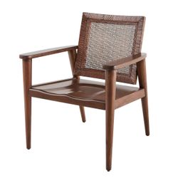 Wood & Cane Accent Chair Brown - Free Shipping Miami & Broward