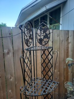 corner metal shelf