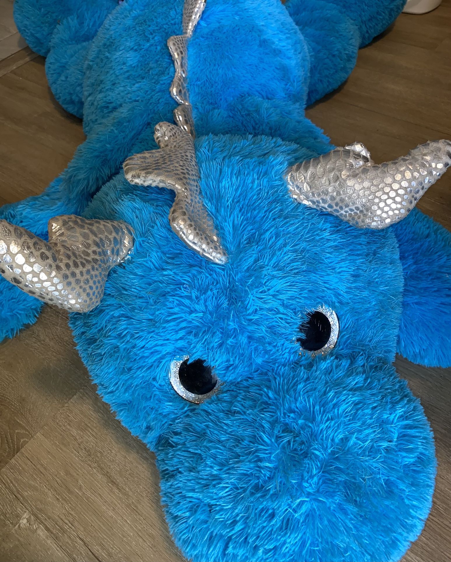 FREE Giant Blue Dragon Stuffed Animal 