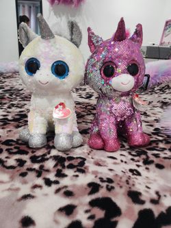 Ty Flippables Sequin Unicorn Plush Set of 2