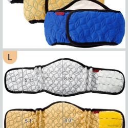 Mkono Male Dog Belly Band Wraps Washable Dog Diapers Male for Small and Medium Dogs (3 Pack), Waist 15.4 Inches to 19.7 Inches