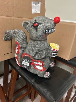 Halloween Zombie Squirrel and Cat Decorative Figures