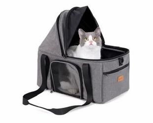Top-Expandable Large Cat Carrier, Soft-Sided