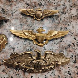 Navy Pilots Military Wings Lot