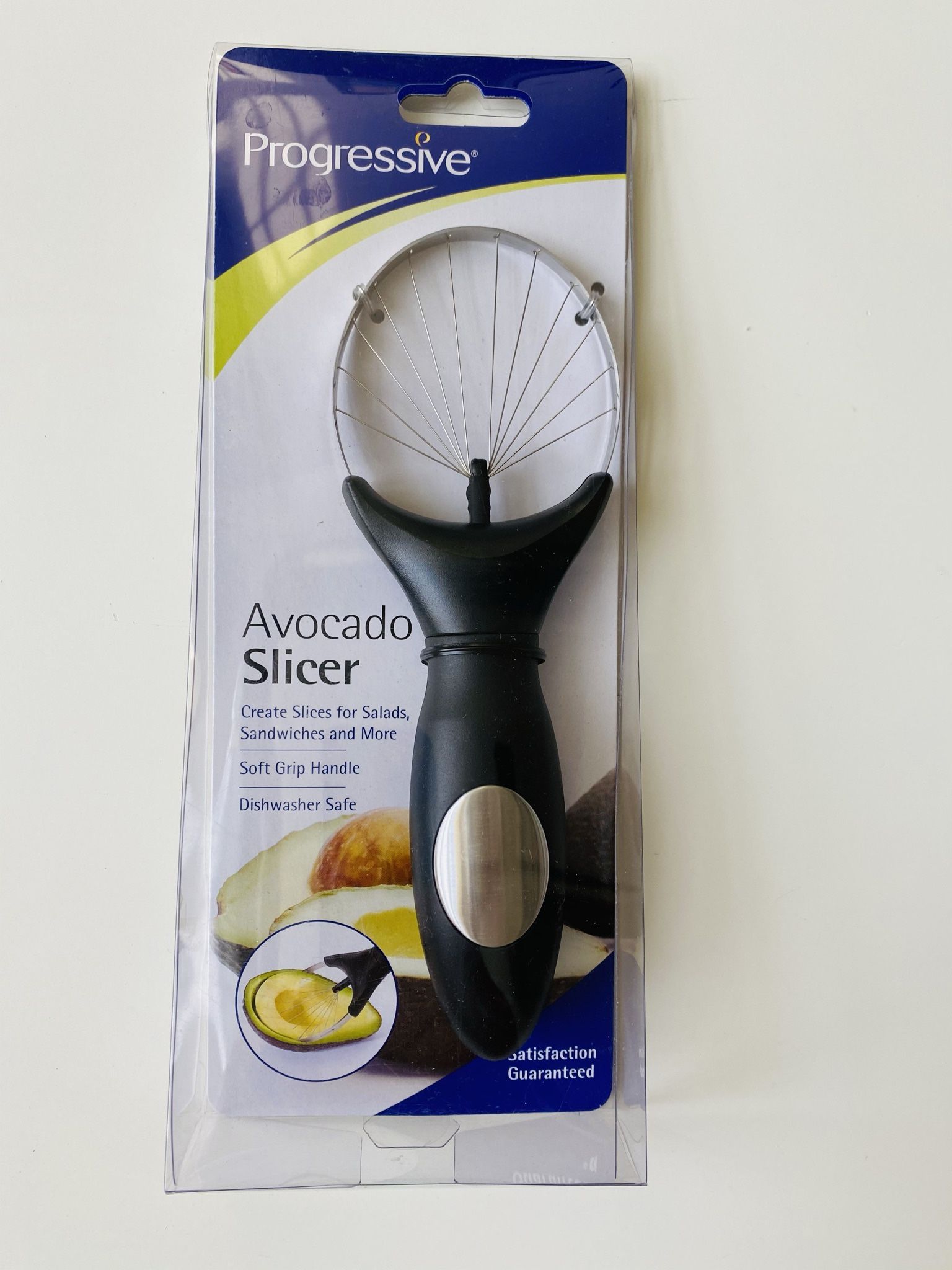 Avocado Slicer. Progressive. GT-3654. Creates slices for salads, sandwiches and more. Soft Grip Handle. Brand new. Still in original packaging.