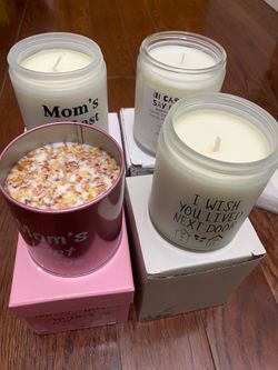 4 candles, Christmas Gifts for Mom from Daughter Son - Birthday Candles Funny Mom Gifts Thanksgiving Gift for Woman, Mom's Last Nerve Lavender Scented