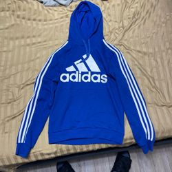 Blue adidas hoodie