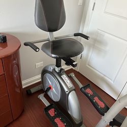 Like New leather - elliptical and bike combo exercise machine