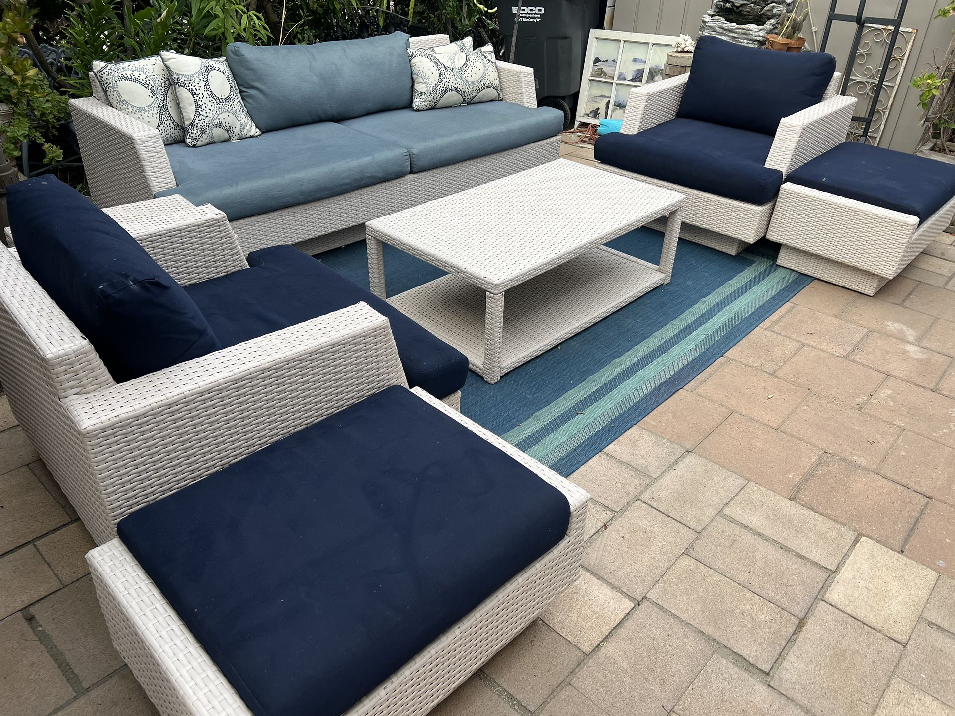 Patio Furniture Set Portofino Repose 7 Piece Seating Set (Costco)