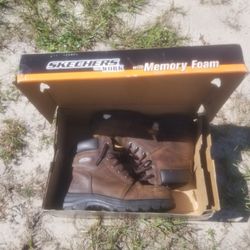 Size 8 Womans Skechers Steel Toe Work Boots