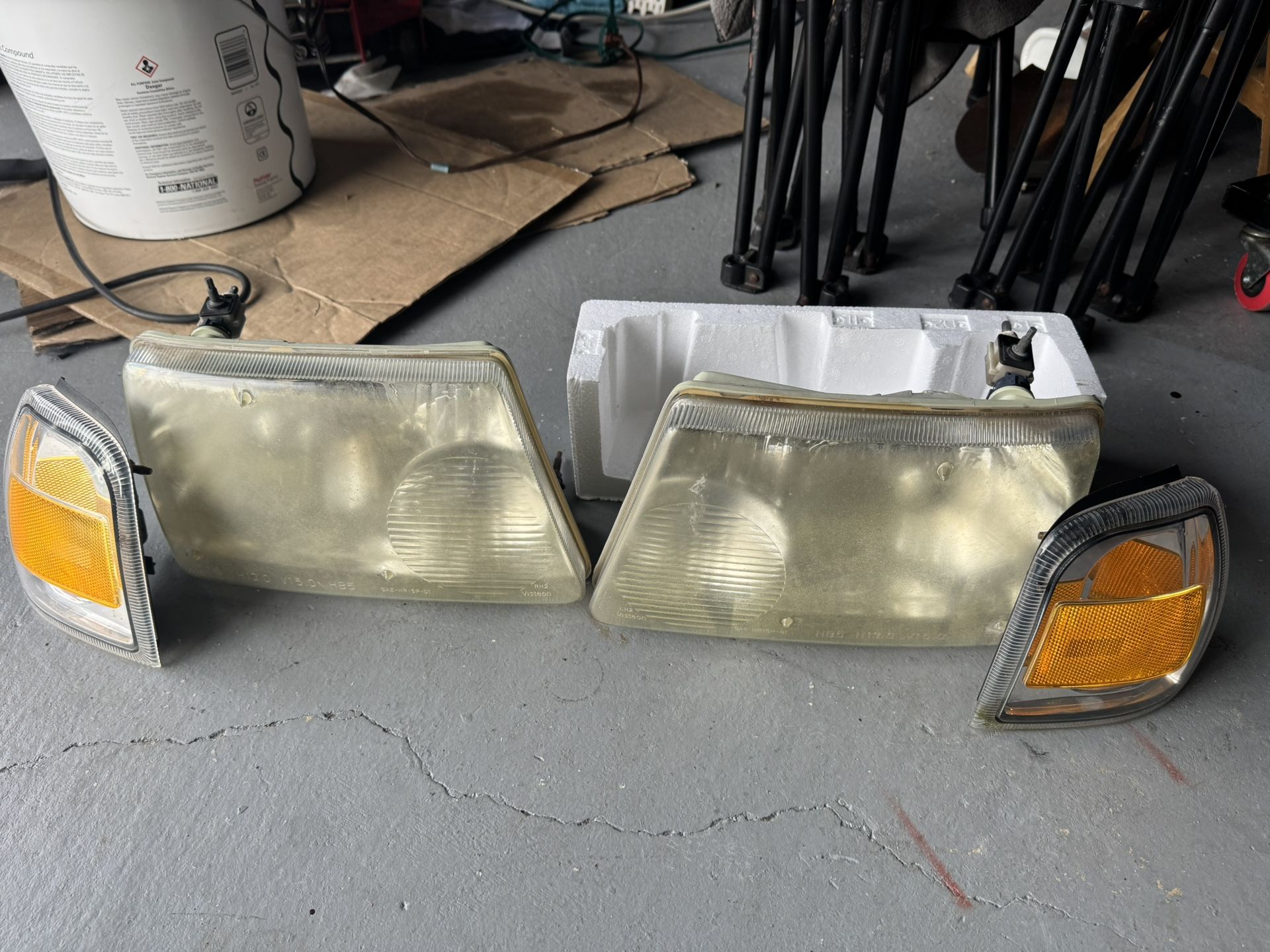 Headlights+Corner Parking Lamps Fits 2001-2011 Ford Ranger Signal Pair