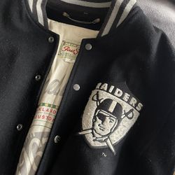 Rare Vintage Oakland Raiders Baseball Jacket 