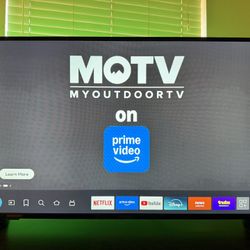 60” Insignia Fire TV + RGB Sound-Reactive LED + TV Stand (Full Setup)