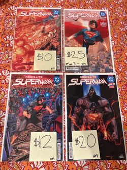 Absolute Superman 2, 12, 13, 15! 1st Prints!