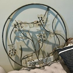 Hanging Wall Decor,  Antique Gold Metal