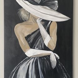 Girl Hand Oil Painting 