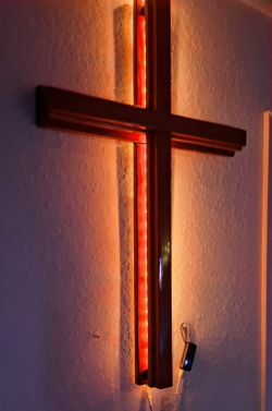 Handcrafted Cross Mid & Backlit Led Lighting