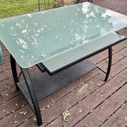 Frosted Glass Desk