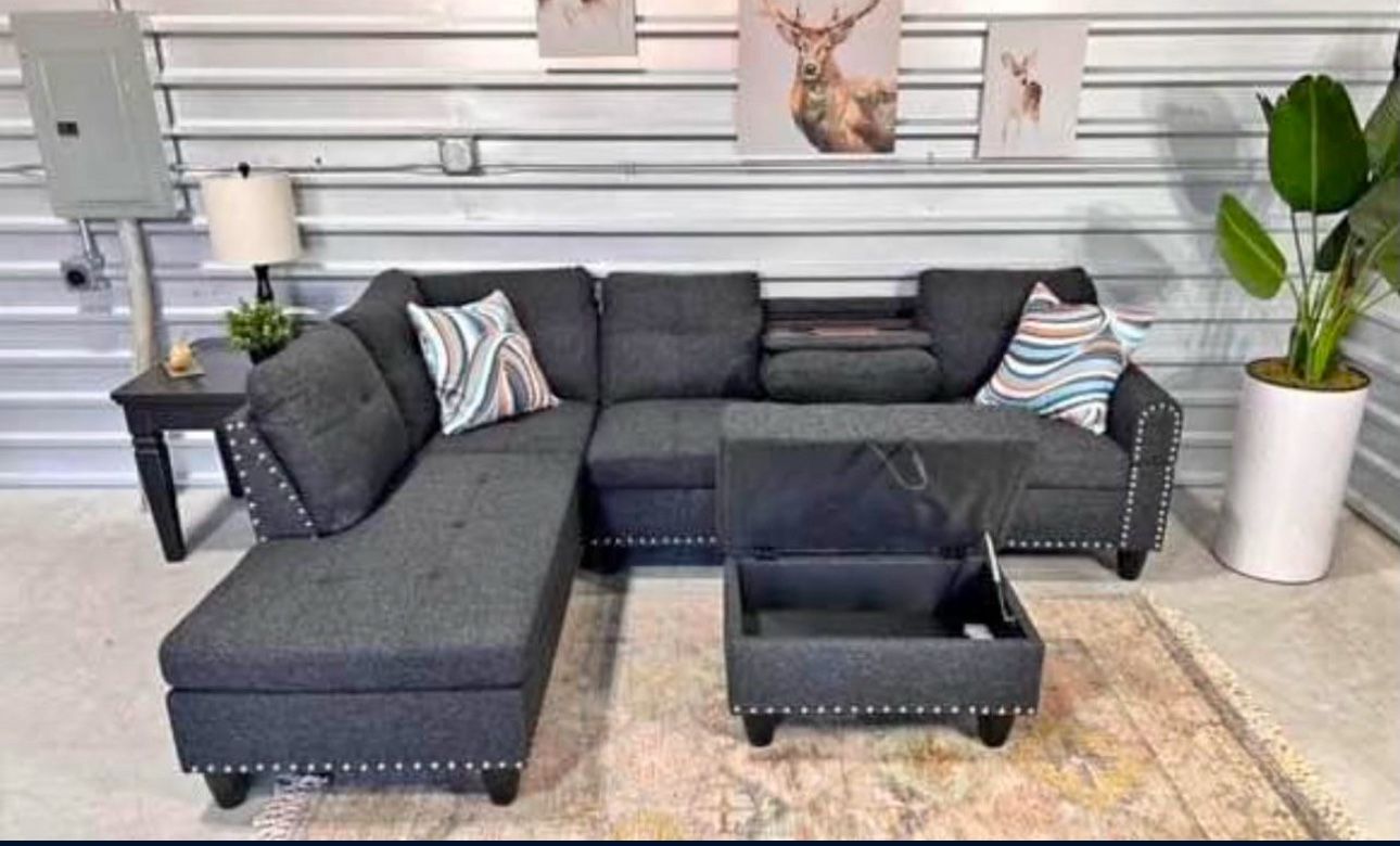 Nee Sectional Couch With Ottoman