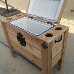 wooden cooler