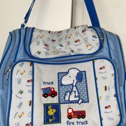Vintage Snoopy Baby Diaper Bag 