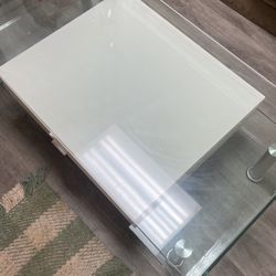 Big Glass Drawer Table 