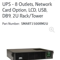 Tripplite Battery Back-up SMART1500RM2U