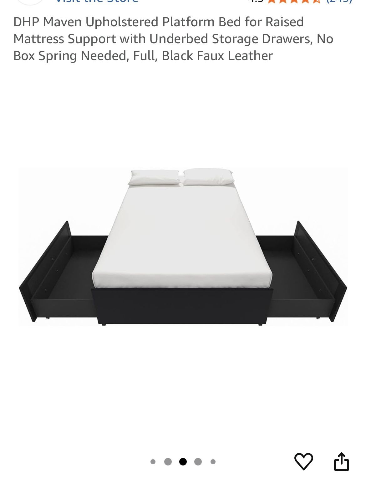 Queen Bed Frame W/ Storage 