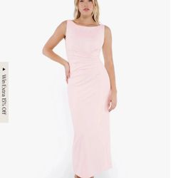 Popilush Shapewear Boatneck Sculpting Maxi Dress