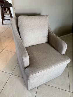 Beige Linen Sofa Chair