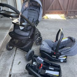 Graco Travel Stroller With Car Seat, Toddler Seat And 2 Car Bases