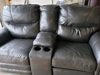 Leather Recliner Love Seat