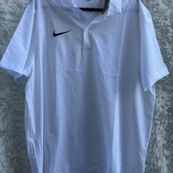 Nike Men's White Dri-Fit Polo Shirt size XL