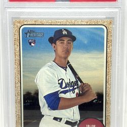 CODY BELLINGER PSA 10 RC 2017 Topps Heritage #678 LA Dodgers
