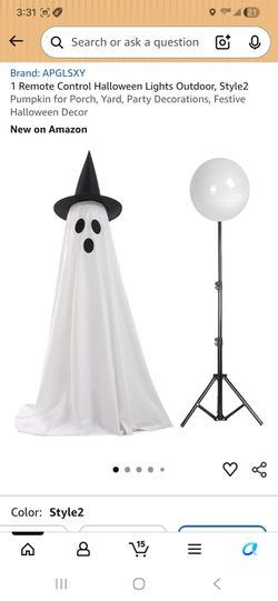 Halloween Lights Outdoor, Ghost light up for Porch, Yard, Party Decorations, Festive Halloween Decor