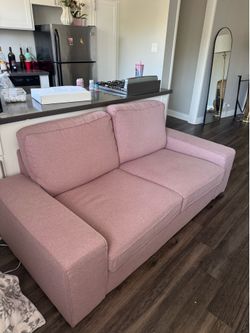 Pink ikea couch