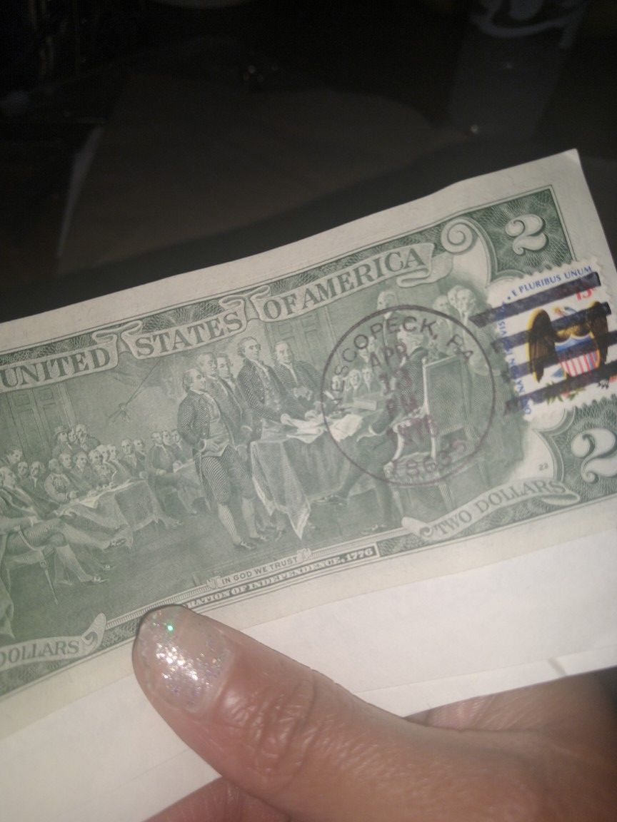 2 dollar note first of series