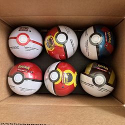 Pokemon Pokeball Tins from Costco Lot of 6