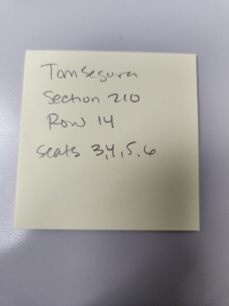 Tom Segura Tickets Section 210 Row 14