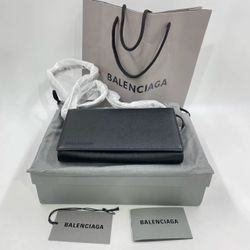 Auth Balenciaga Paris Envelope Crossbody Bag