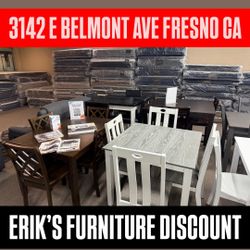 DINNER TABLE SETS / BEDROOM SETS / MATTRESS SETS/ SECTIONALS / SOFAS / RECLINERS/ DRESSERS / CHESTS 