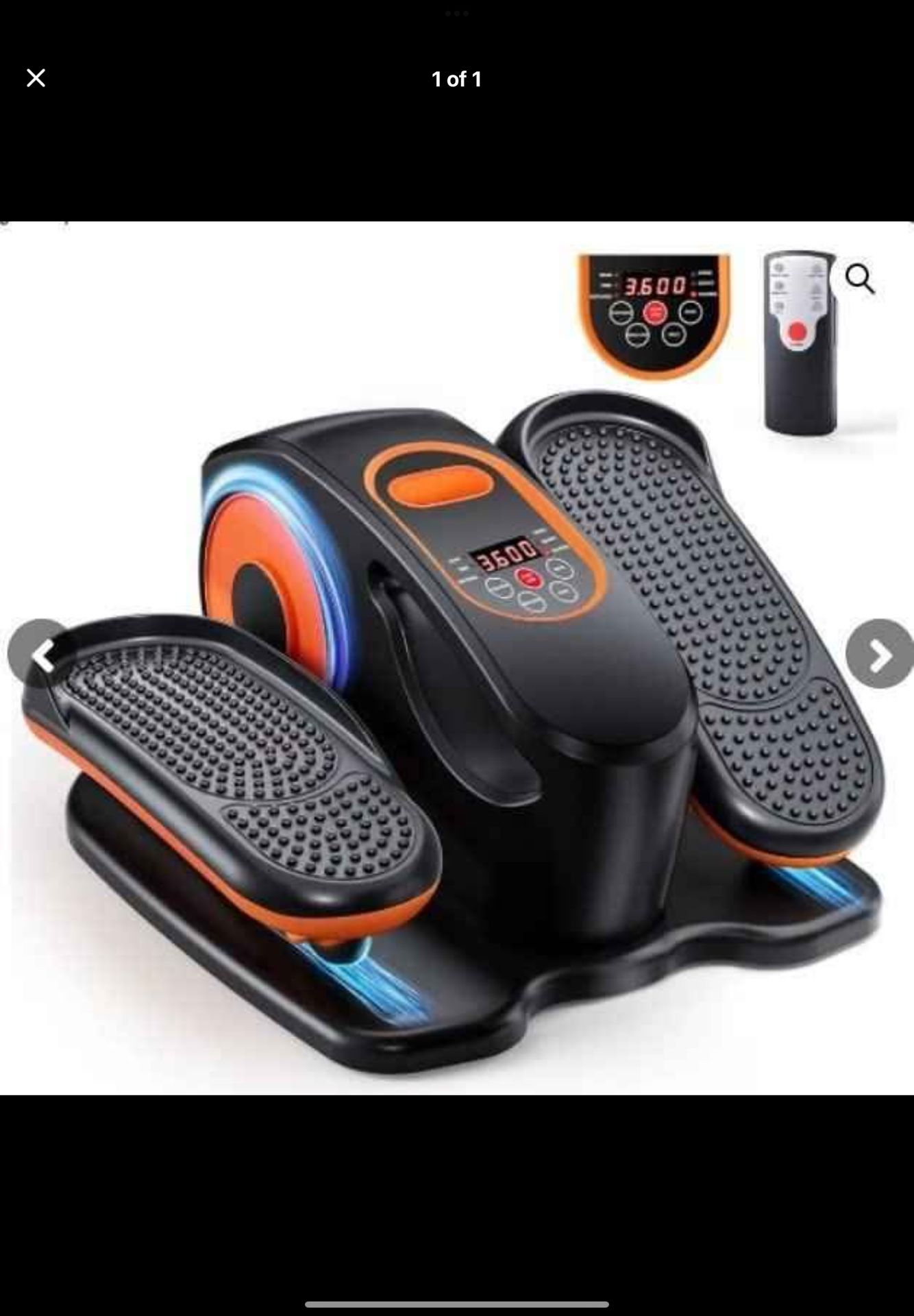 Under Desk Elliptical Machine, Ellipse Leg Exerciser for Seniors with Adjustable Speed, Quiet