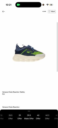 Versace Chain Reaction green and blue