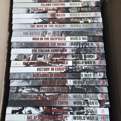 WW2 Military History Book Collection – 23 Time Life WWII Hardcover Books