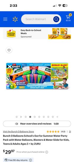 Bunch O Balloons School's Out for Summer Water Party Pack with Water Balloons, Blasters & Water Slide for Kids, Teens & Adults Ages 3 + by ZURU