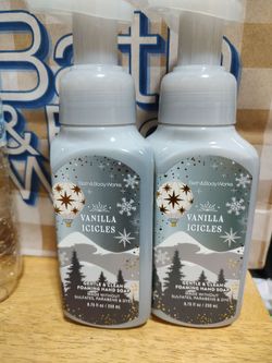 Bath & Body Works vanilla icicles foaming soap $10