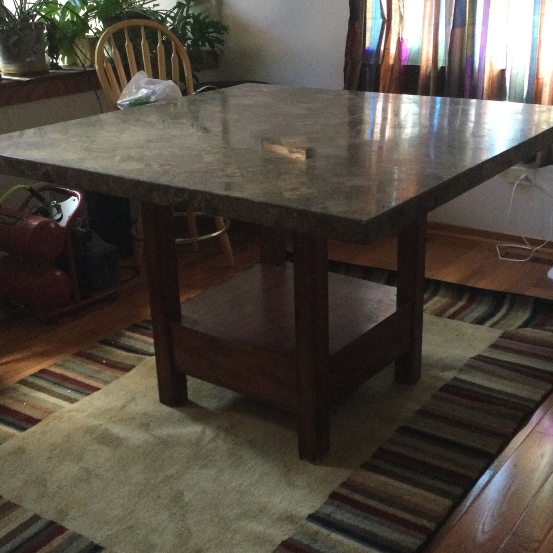 Large Faux Granite Kitchen Table 54’x54’
